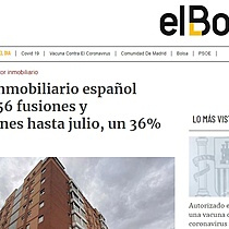 El sector inmobiliario espaol registr 256 fusiones y adquisiciones hasta julio, un 36% menos